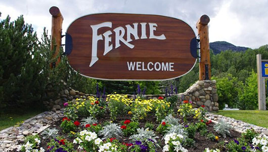 Fernie Welcome sign