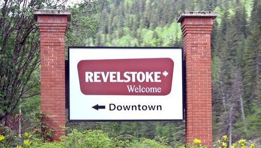 Revelstoke Downtown Sign
